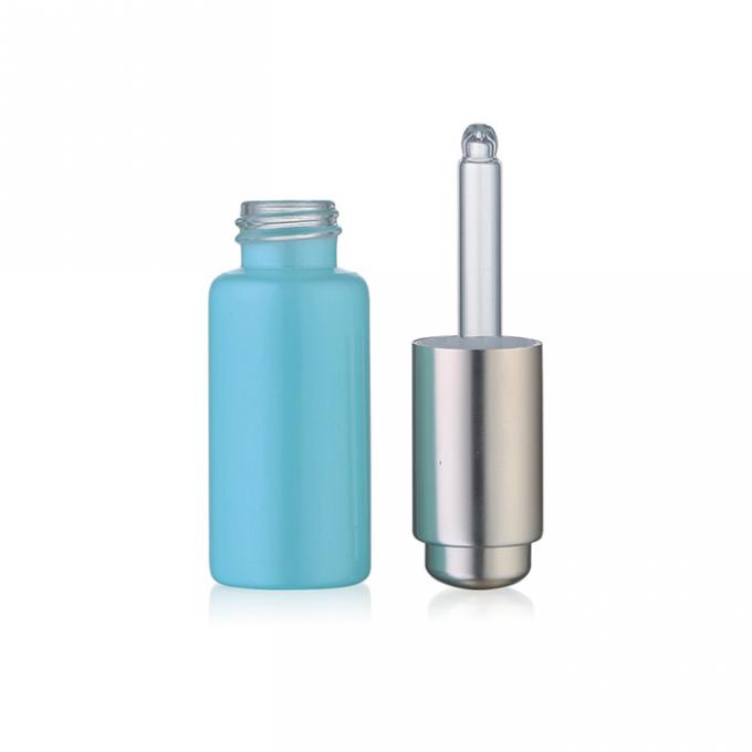 Round Shape Cosmetic Dropper Bottles 3ml - 10ml Silk Screen Printing Surface