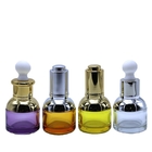 20ml 30ml 50ml Aromatherapy Glass Dropper Vial Bottles With UV Plating Cap