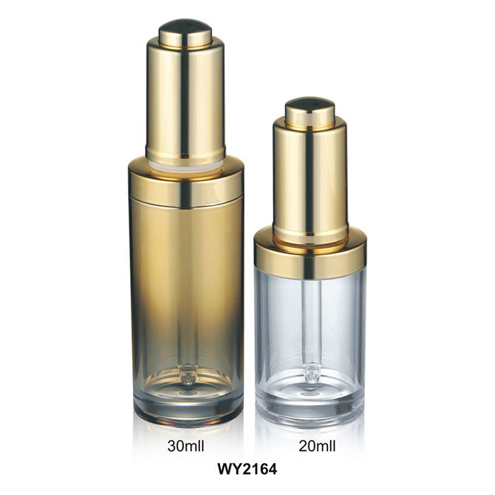 Clear Golden Plastic Dropper Bottles 20ml 30ml For Serum Oil Products