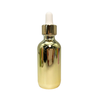 Electroplated Boston Round Essential Oil Bottles 30ml 50ml