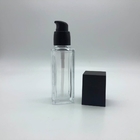 Square Clear Liquid Foundation Bottle 30ml 50ml ODM OEM Logo
