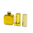 Golden Plated Glass Nail Polish With Bow On Bottle Non Toxic