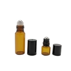Refillable Clear 5ml 10ml Amber Glass Vials With Roller Ball