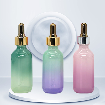 Rainbow Gradient Boston Dropper Bottles 100ml Essential Oil Bottle