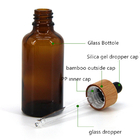 50ml 60ml 100ml Amber Glass Dropper Bottle Green Tincture Bottles Recyclable