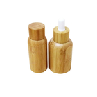 Wooden Lid Serum Boston Dropper Bottles 20ml 30ml 50ml Leak Proof