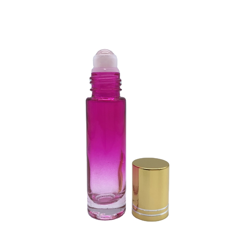 Rainbow Gradient Empty Perfume Rollerball Bottle Airtight Non Toxic