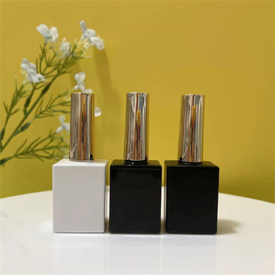Empty Plastic Cap Small Nail Polish Bottles 12ml 15ml With Brush
