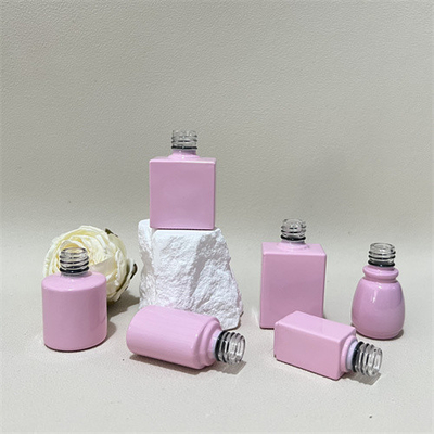 Custom 100 Pcs Empty Nail Polish Bottles Bow Cap Round Square Shape