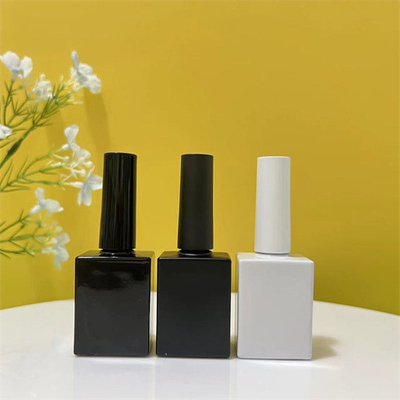 Leak Proof 8ml 10ml Nail Polish Bottle Glass Electroplated Silver